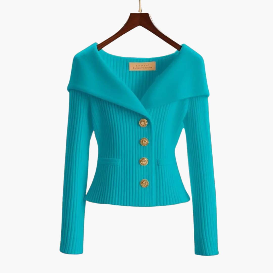 Grace & Jess | Ribbed Button-Up Cardigan