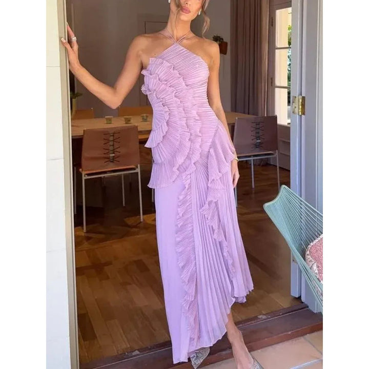 Grace & Jess | Long dress with ruffles
