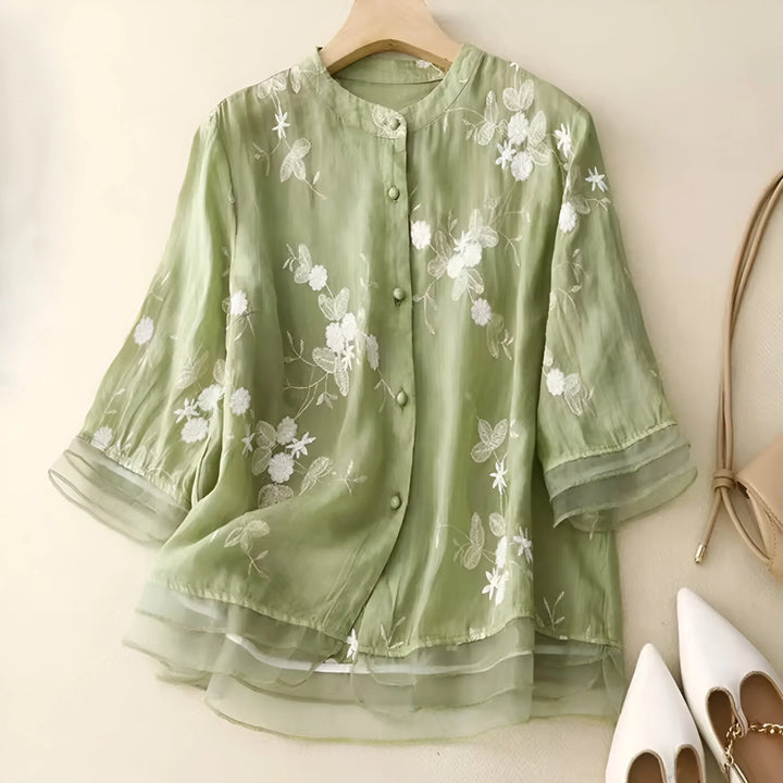 Grace & Jess | Embroidered Cotton Top