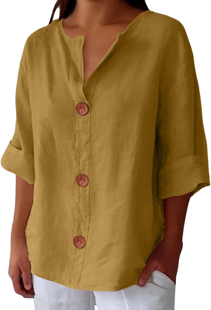 Grace & Jess |  Coastal Linen Blouse