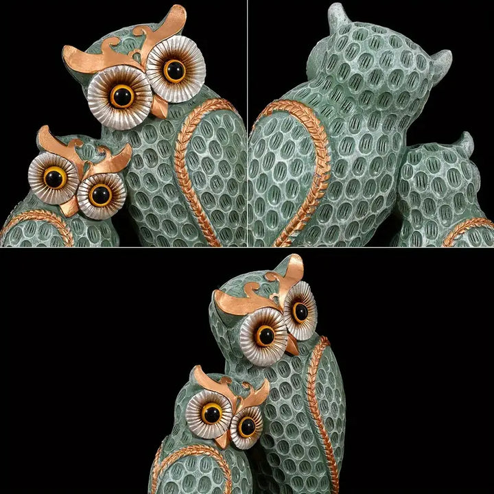 Grace & Jess |  Modern Owl Family Figurine