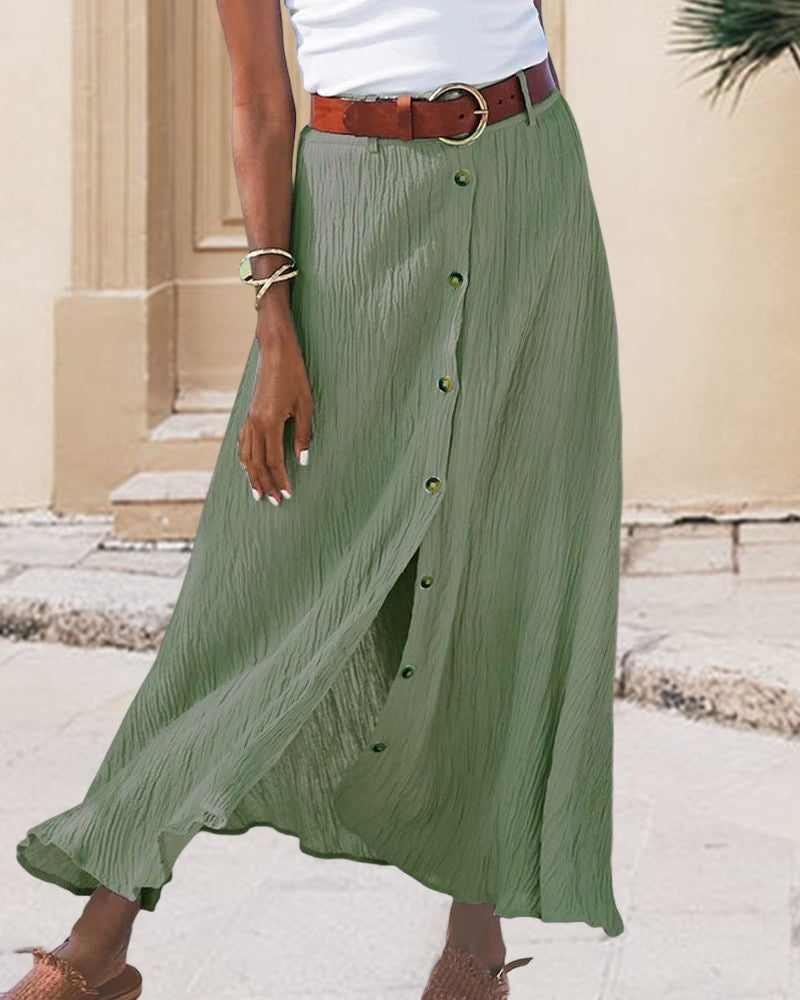 Grace & Jess | Buttoned Skirt