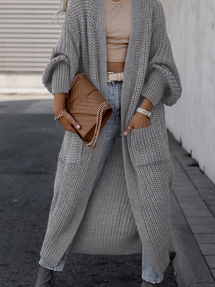 Grace & Jess | Elegant Deep V-Neck Long Sleeve Cardigan