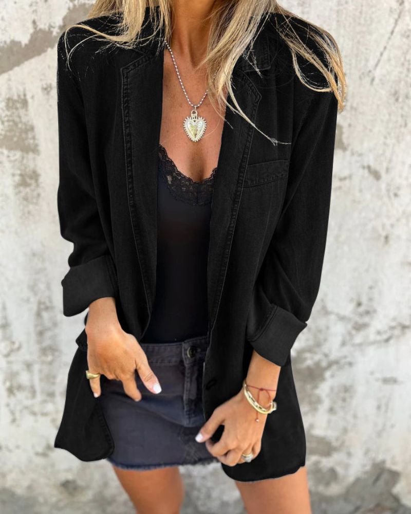 Grace & Jess | Casual Denim Blazer