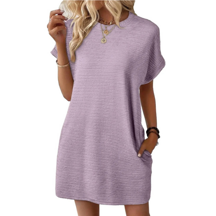 Grace & Jess | Minimalist Round Neck Summer Dress