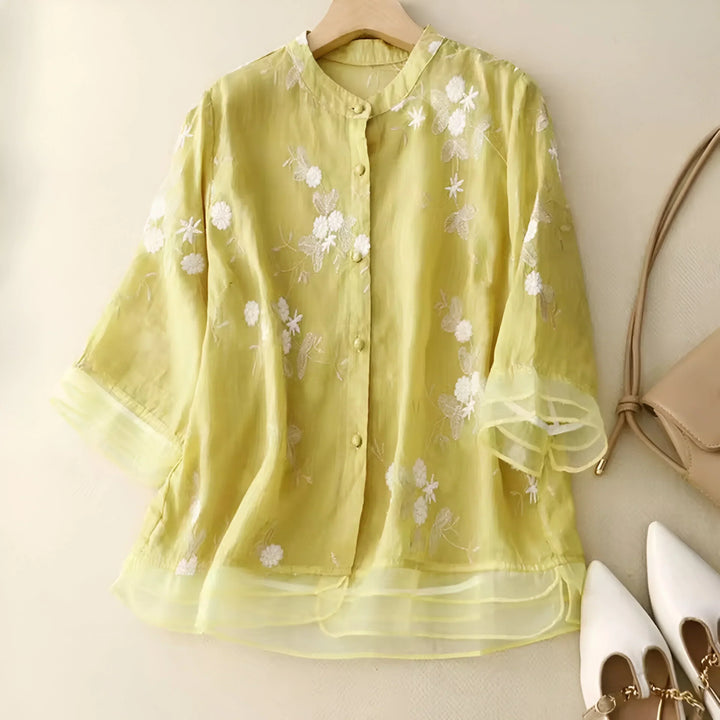 Grace & Jess | Embroidered Cotton Top
