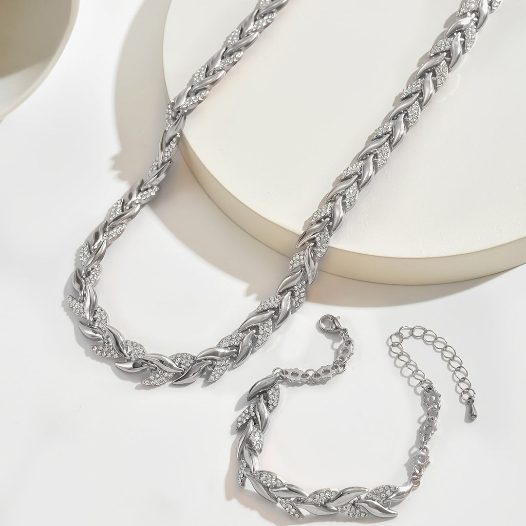Grace & Jess | Elegant Glass Rhinestone Fish Tail Set