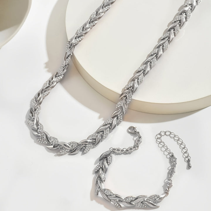 Grace & Jess | Elegant Glass Rhinestone Fish Tail Set