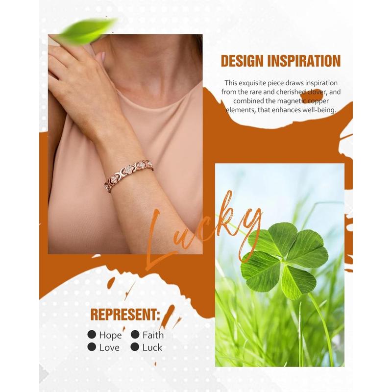 Grace & Jess | Elegant Magnetic Copper Bangle