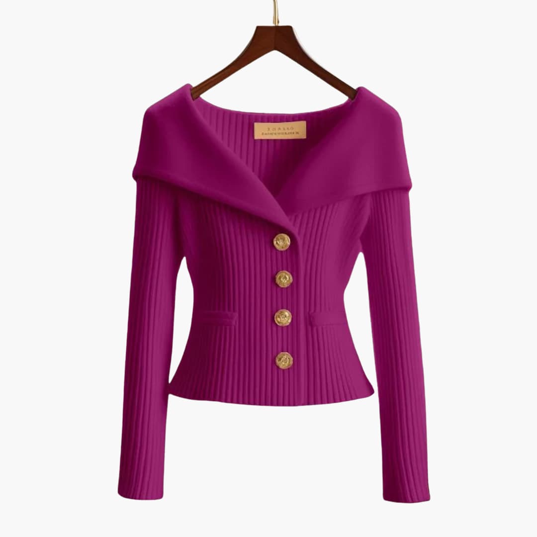 Grace & Jess | Ribbed Button-Up Cardigan