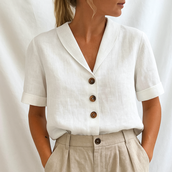 Grace & Jess |  ELEGANT PLAIN BLOUSE