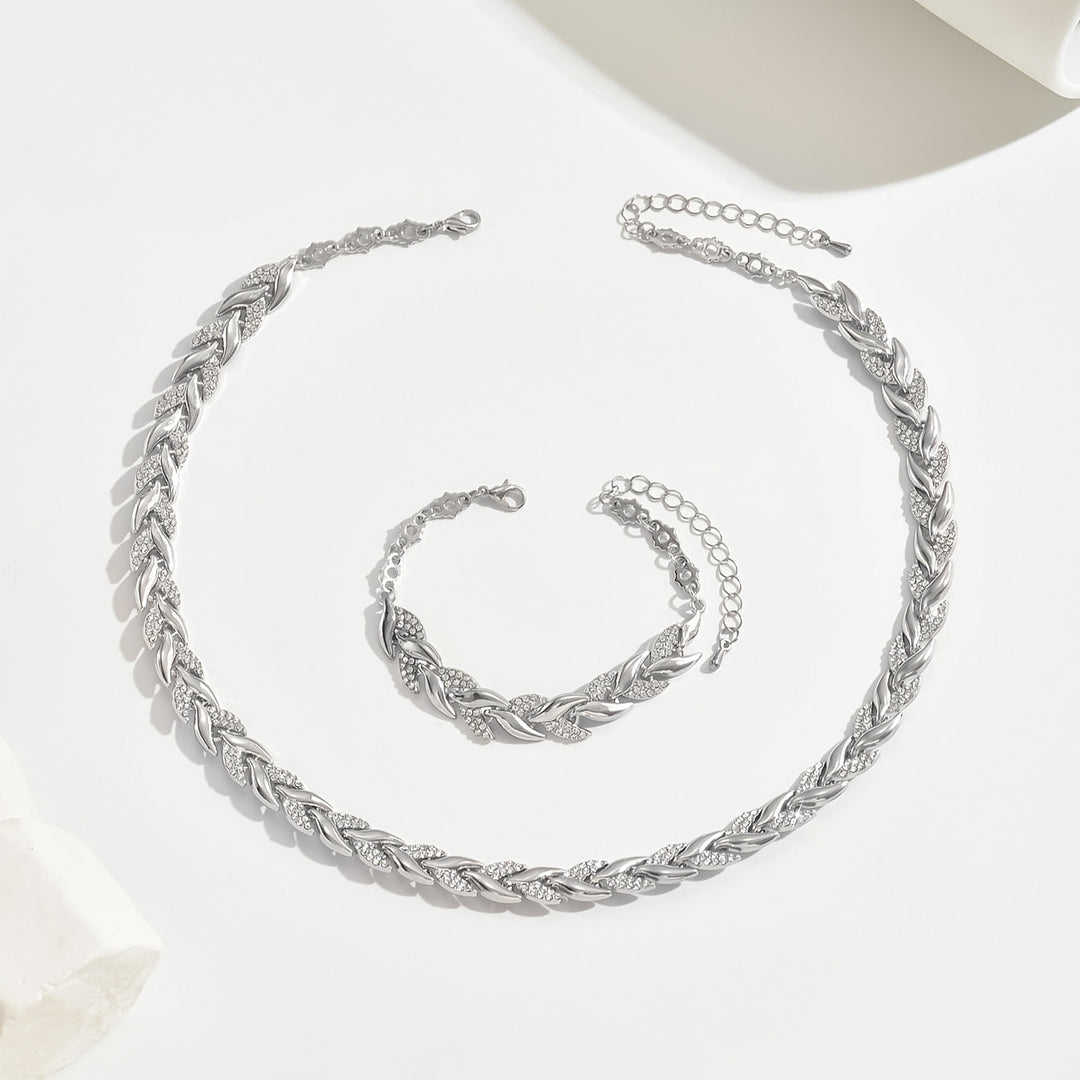 Grace & Jess | Elegant Glass Rhinestone Fish Tail Set