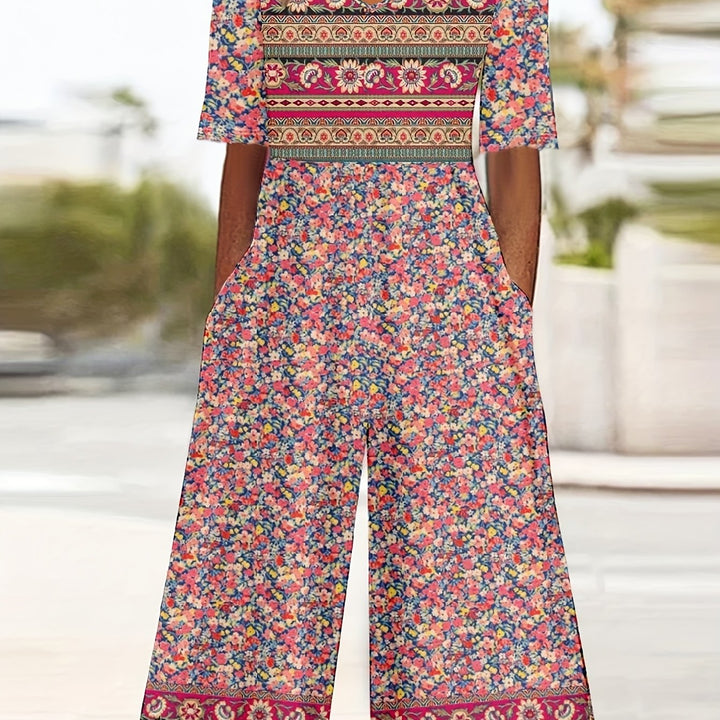 Grace & Jess | Wide-Leg Pants Dress