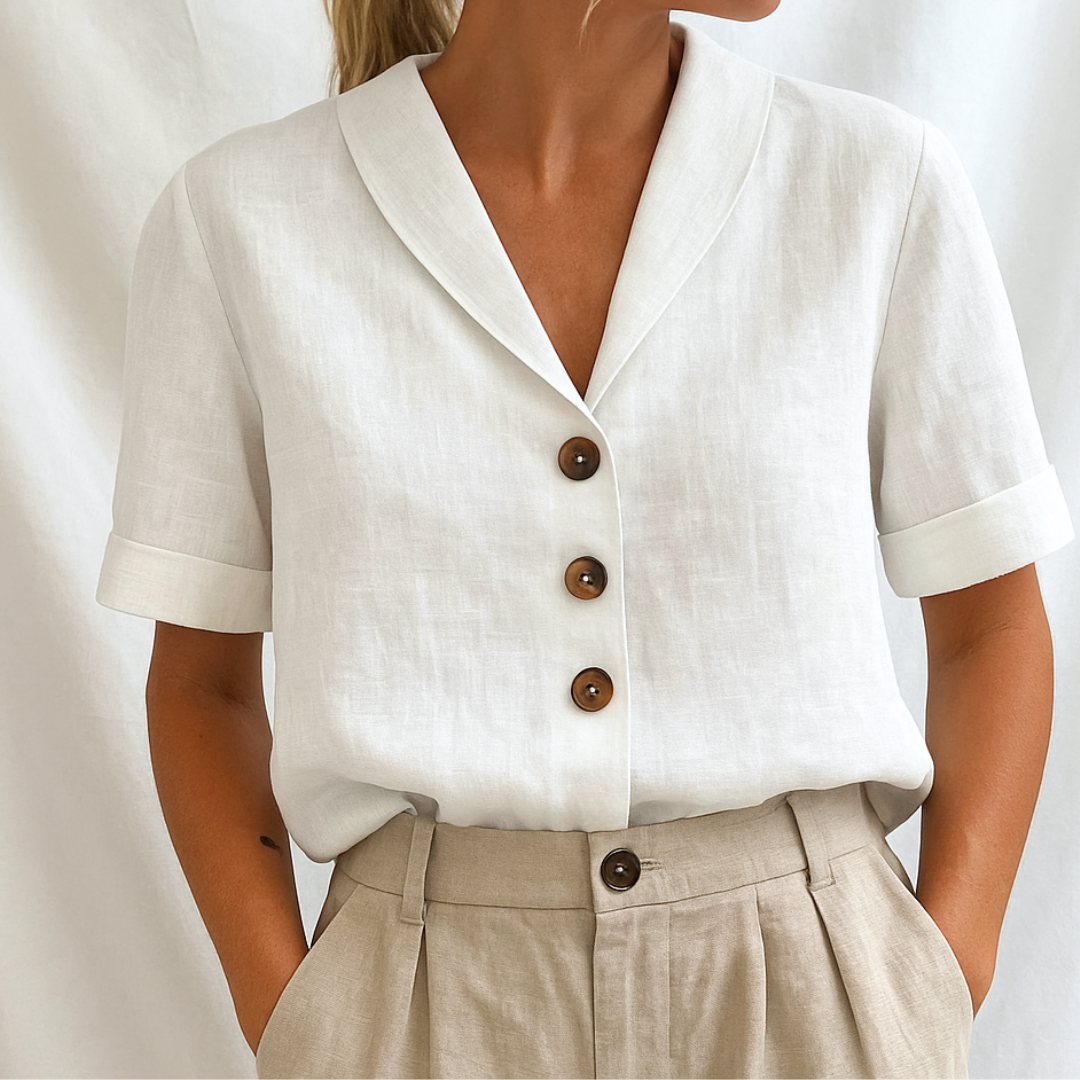 Grace & Jess |  ELEGANT PLAIN BLOUSE