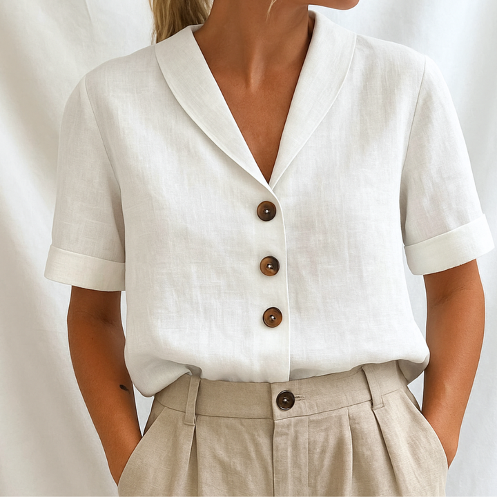 Grace & Jess |  ELEGANT PLAIN BLOUSE