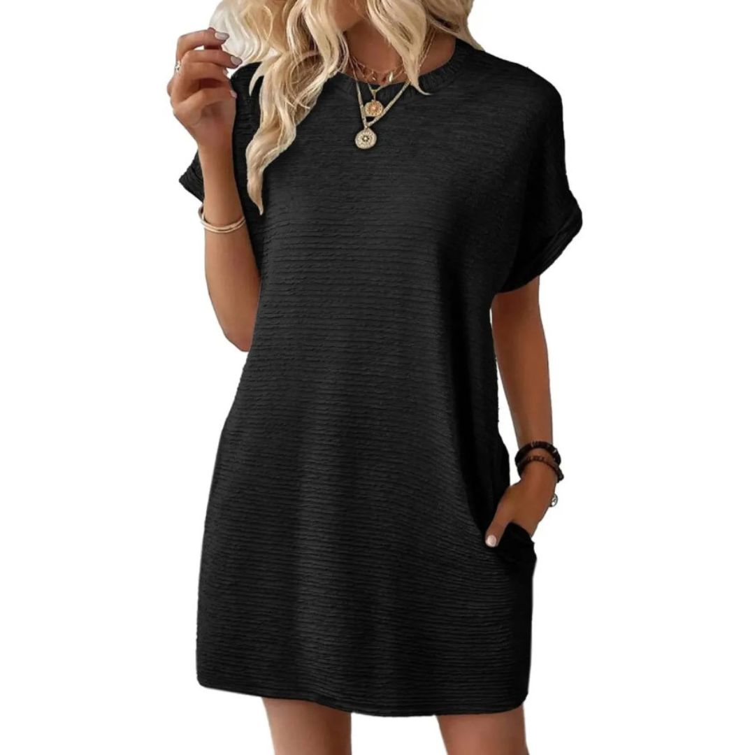 Grace & Jess | Minimalist Round Neck Summer Dress