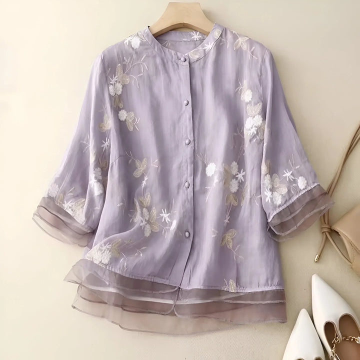 Grace & Jess | Embroidered Cotton Top