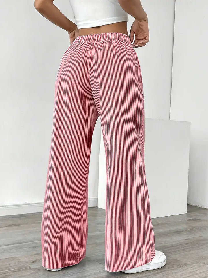Grace & Jess | Striped Pant With Pockets