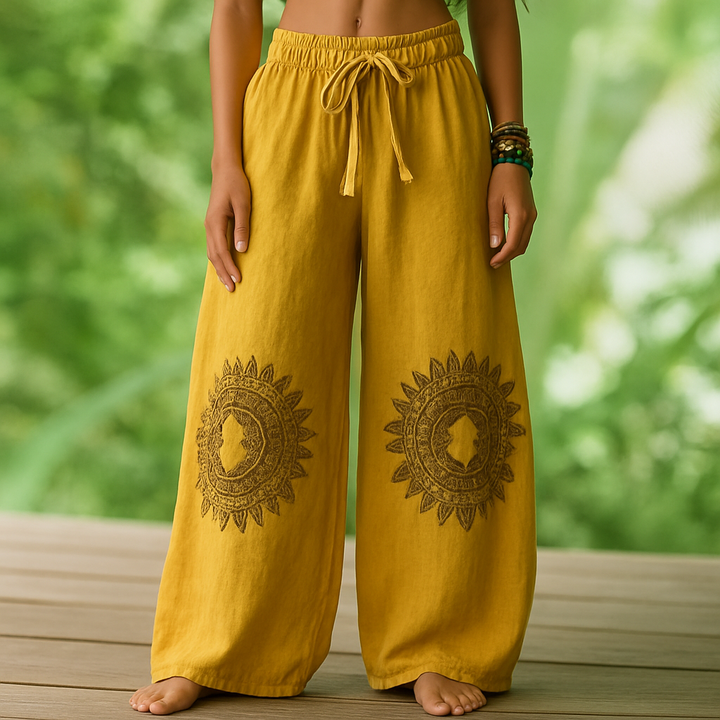 Grace & Jess | Comfortable Yoga Pants in Bohemian Style