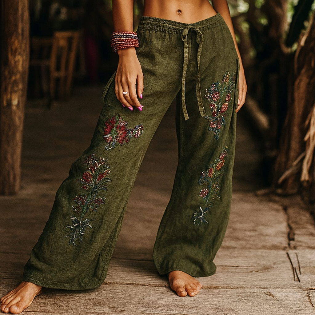 Grace & Jess | Comfortable Yoga Pants in Bohemian Style