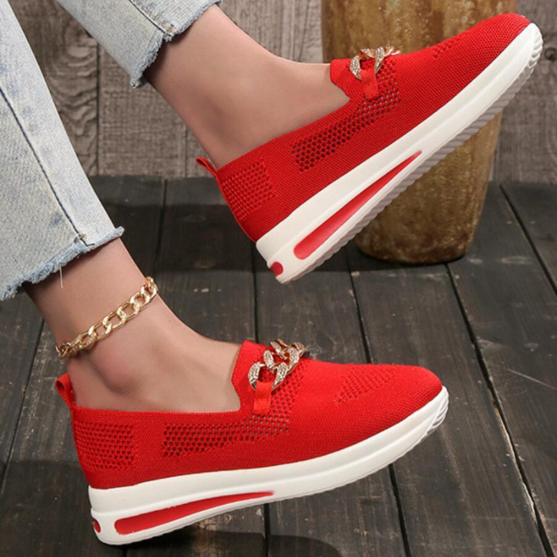 Grace & Jess | Sneakers with Chain Detail