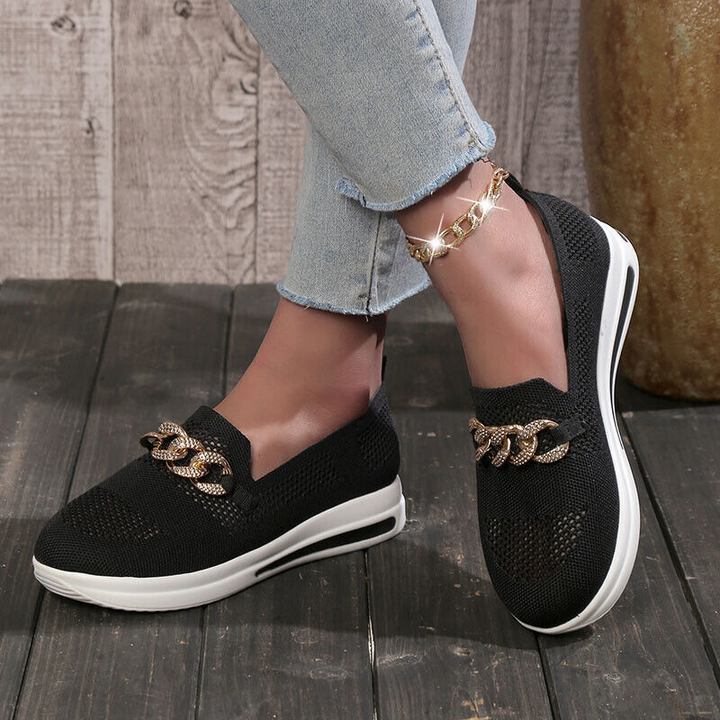 Grace & Jess | Sneakers with Chain Detail