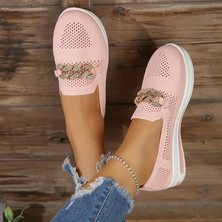 Grace & Jess | Sneakers with Chain Detail