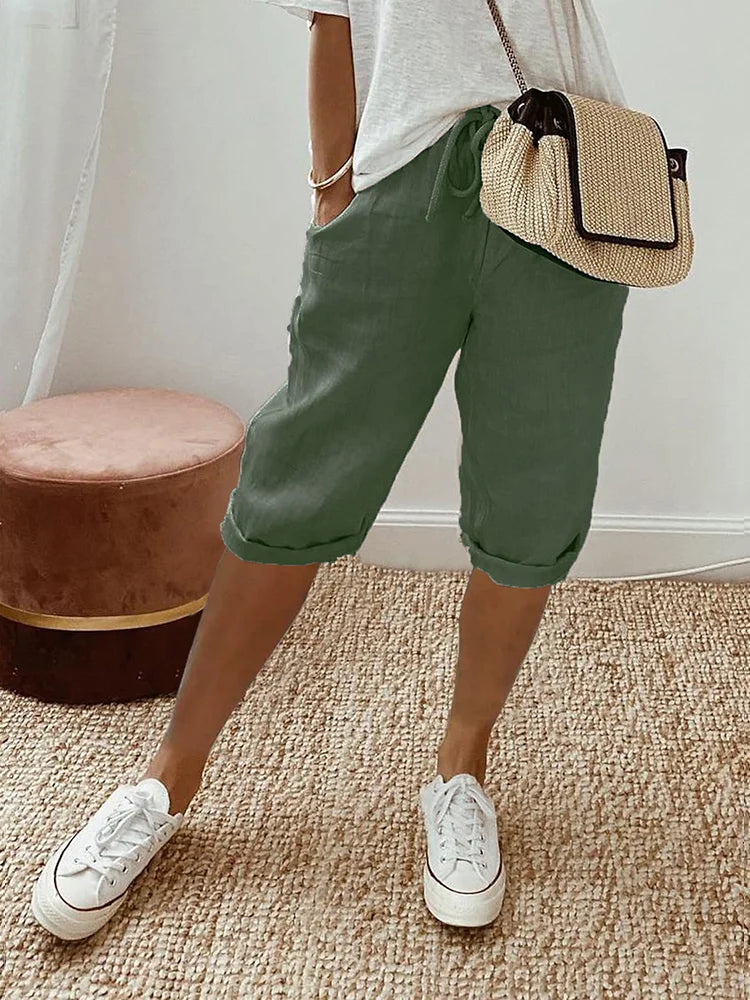 Grace & Jess | Light Cotton Linen Shorts