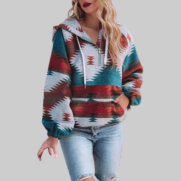 Grace & Jess | Comfy Oversized Zip Up Long Sleeve Hoodie Sweatshirt