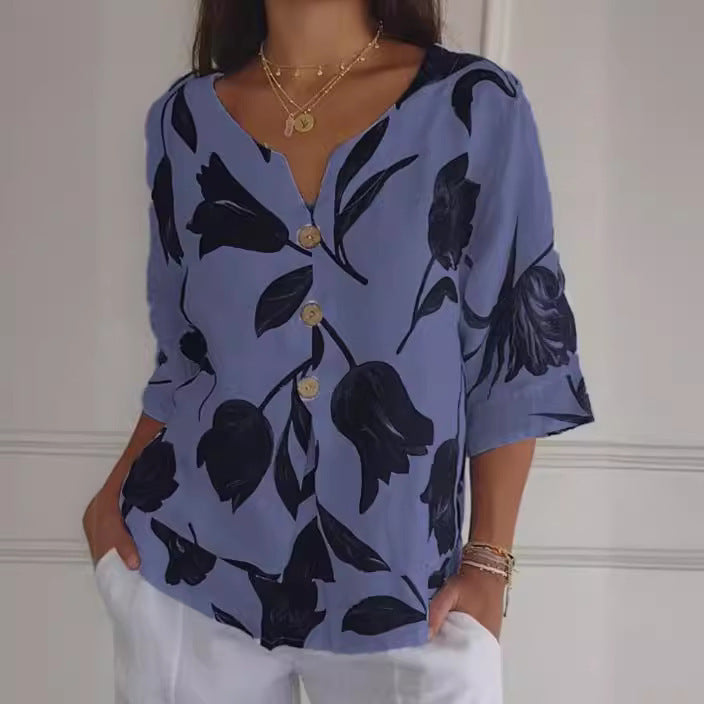 Grace & Jess | Elegant Floral Blouse