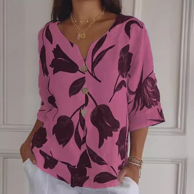 Grace & Jess | Elegant Floral Blouse