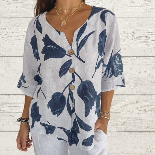 Grace & Jess | Elegant Floral Blouse