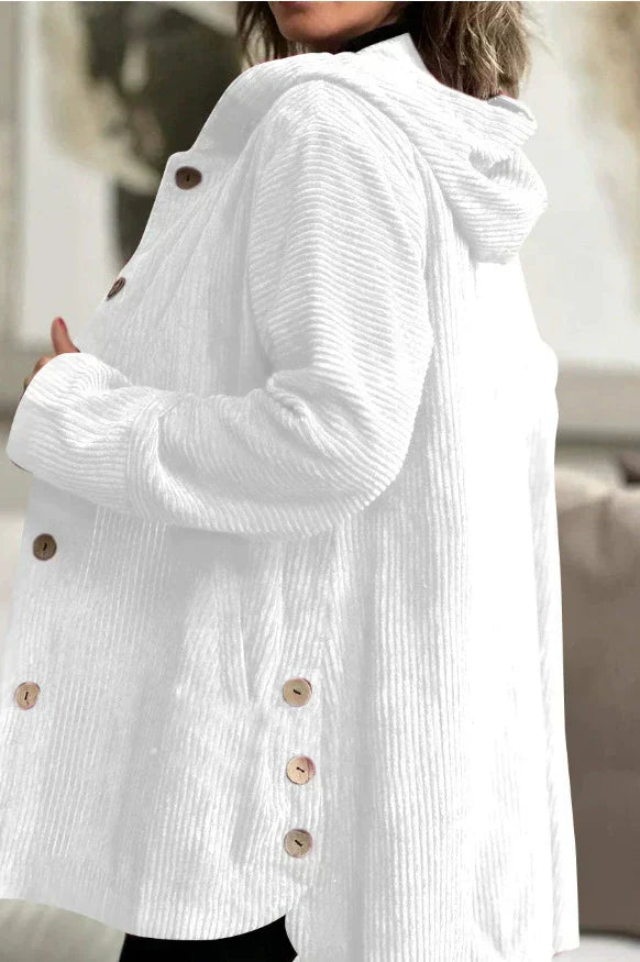 Grace & Jess | Cozy Corduroy Hooded Jacket