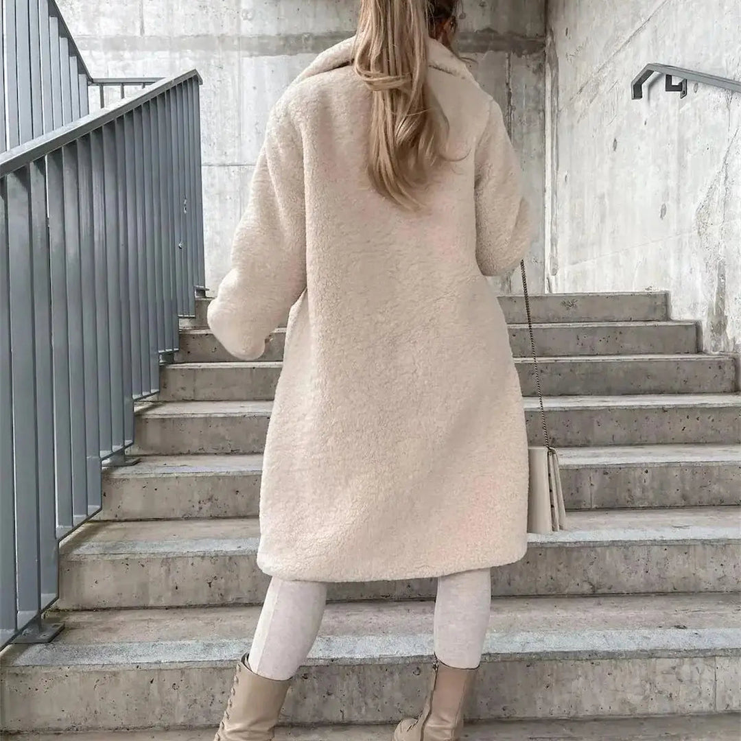 Grace & Jess | Plush Button Coat