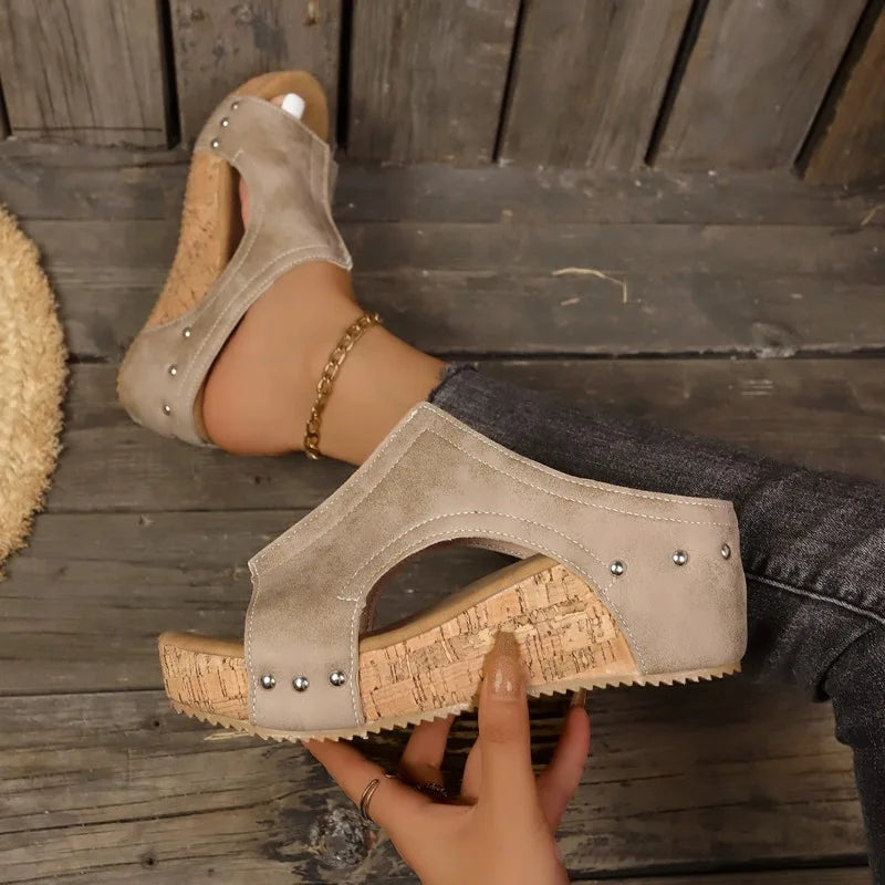 Grace & Jess | Ciera Cork Wedges