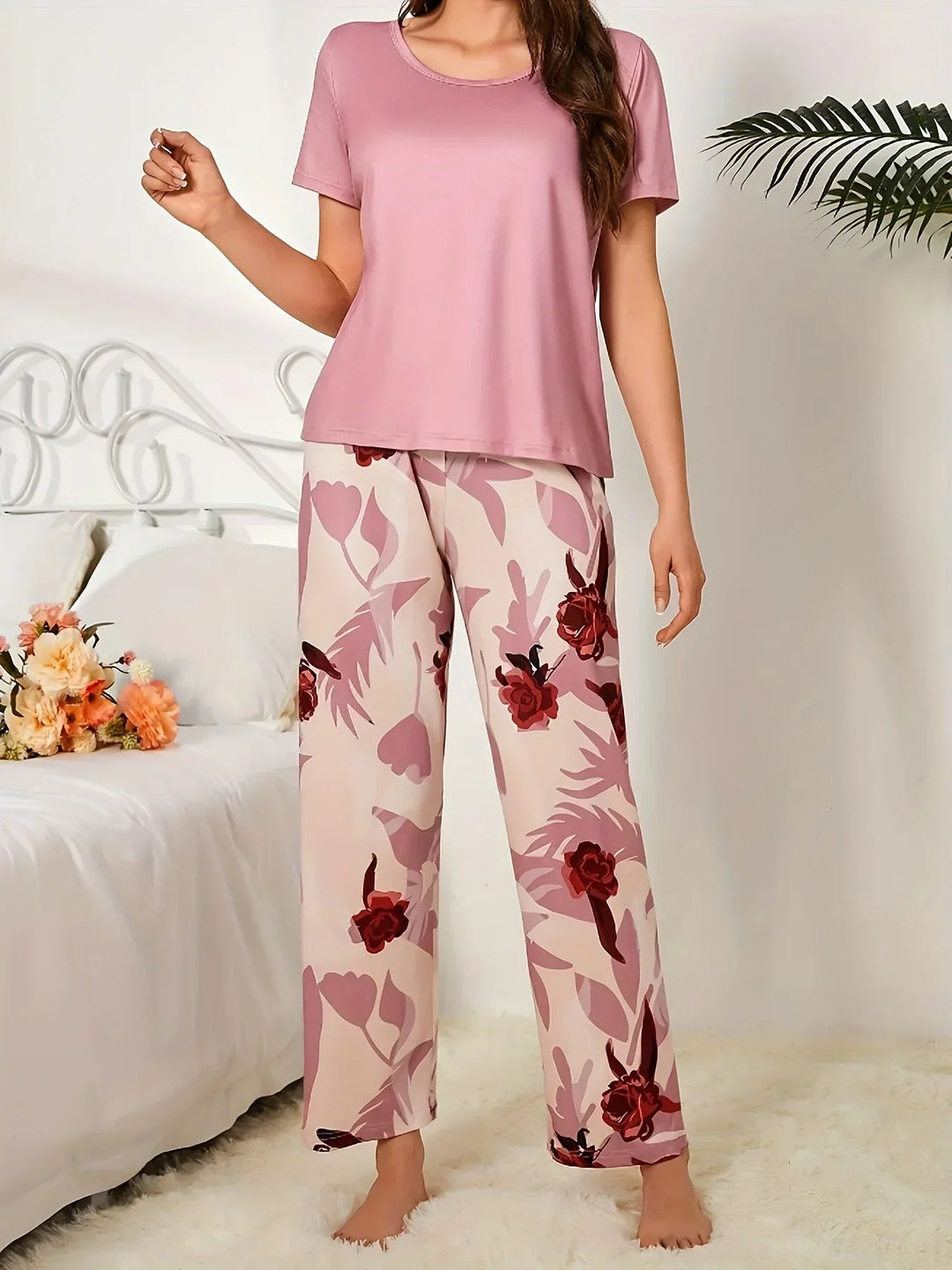 Grace & Jess |  pyjama set with floral print