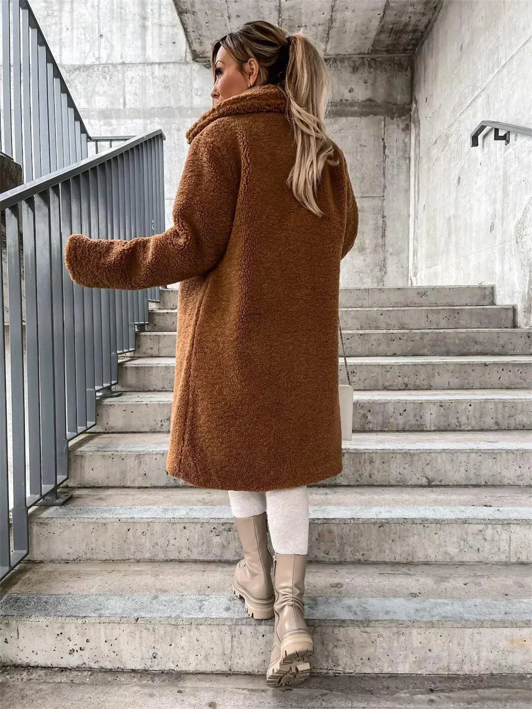 Grace & Jess | Plush Button Coat