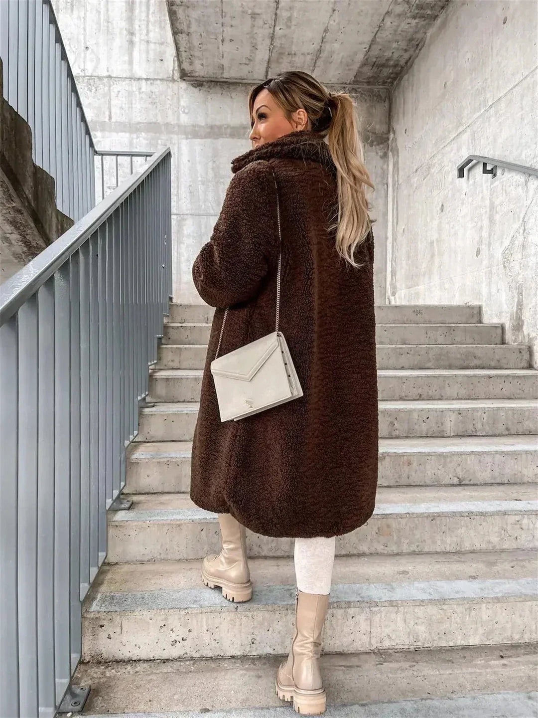 Grace & Jess | Plush Button Coat