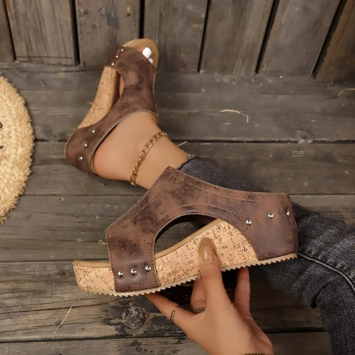 Grace & Jess | Ciera Cork Wedges