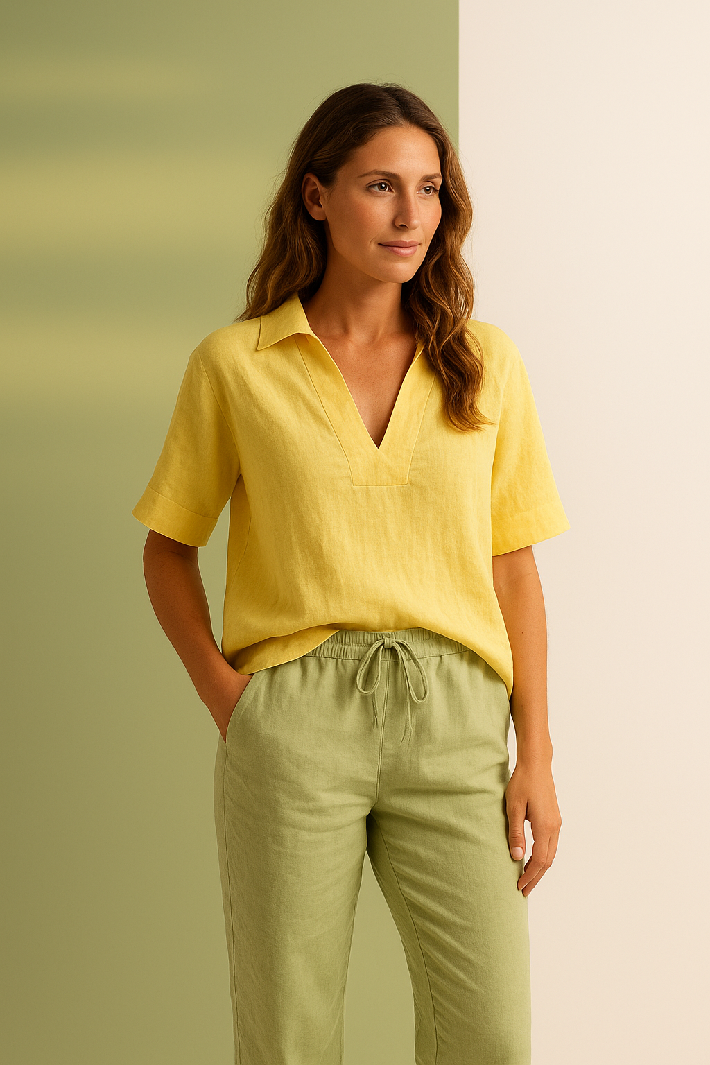 Grace & Jess | Elegant Linen Blouse