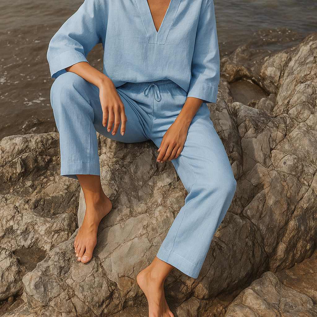 Grace & Jess | Elegant Linen Blouse