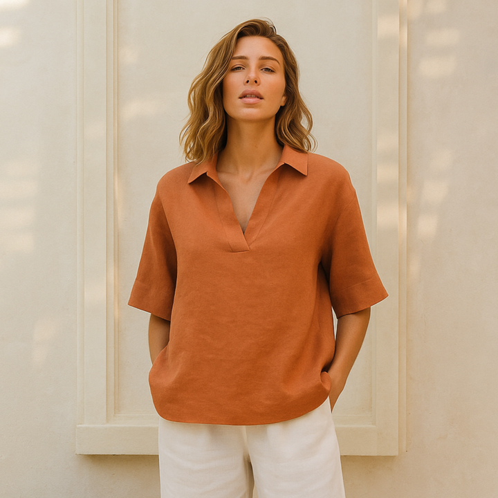 Grace & Jess | Elegant Linen Blouse