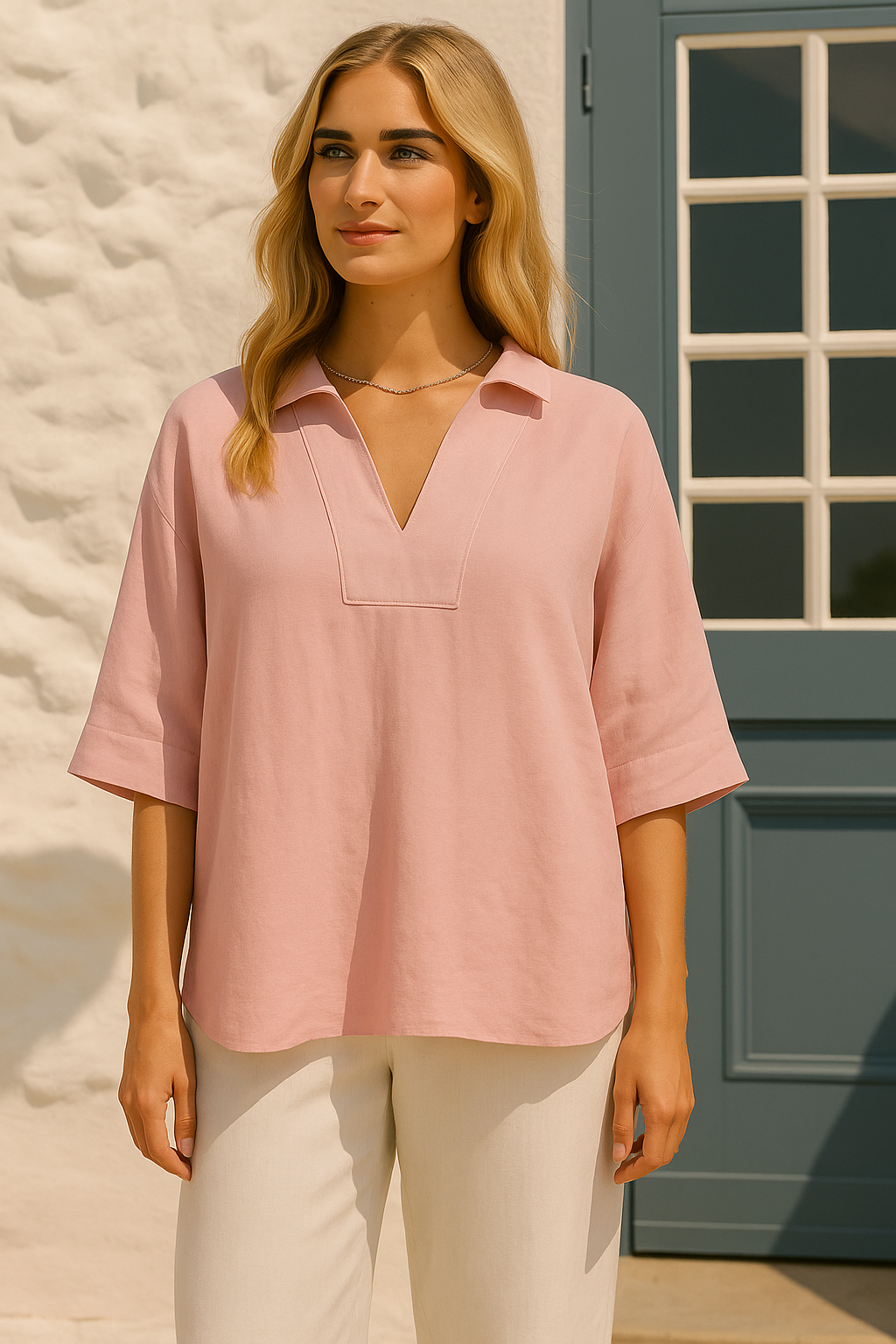 Grace & Jess | Elegant Linen Blouse