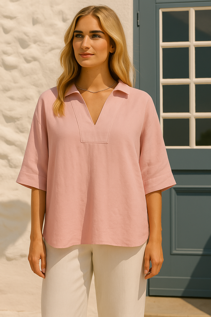 Grace & Jess | Elegant Linen Blouse
