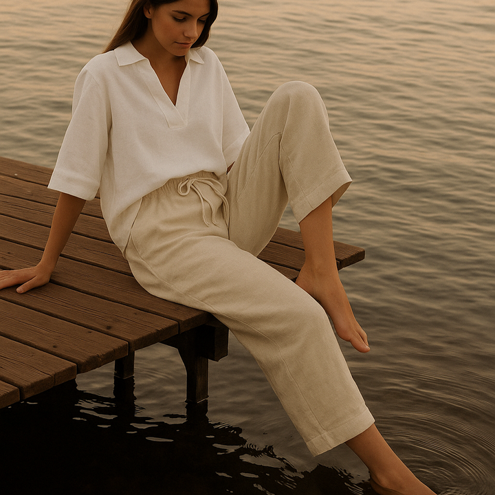 Grace & Jess | Elegant Linen Blouse