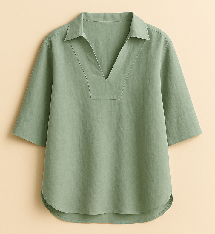 Grace & Jess | Elegant Linen Blouse