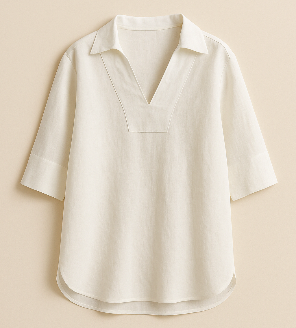 Grace & Jess | Elegant Linen Blouse