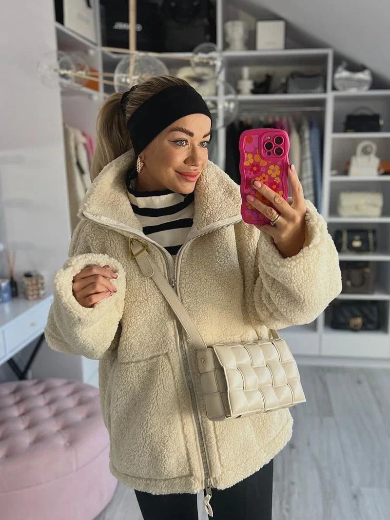 Grace & Jess | Soft teddy coat