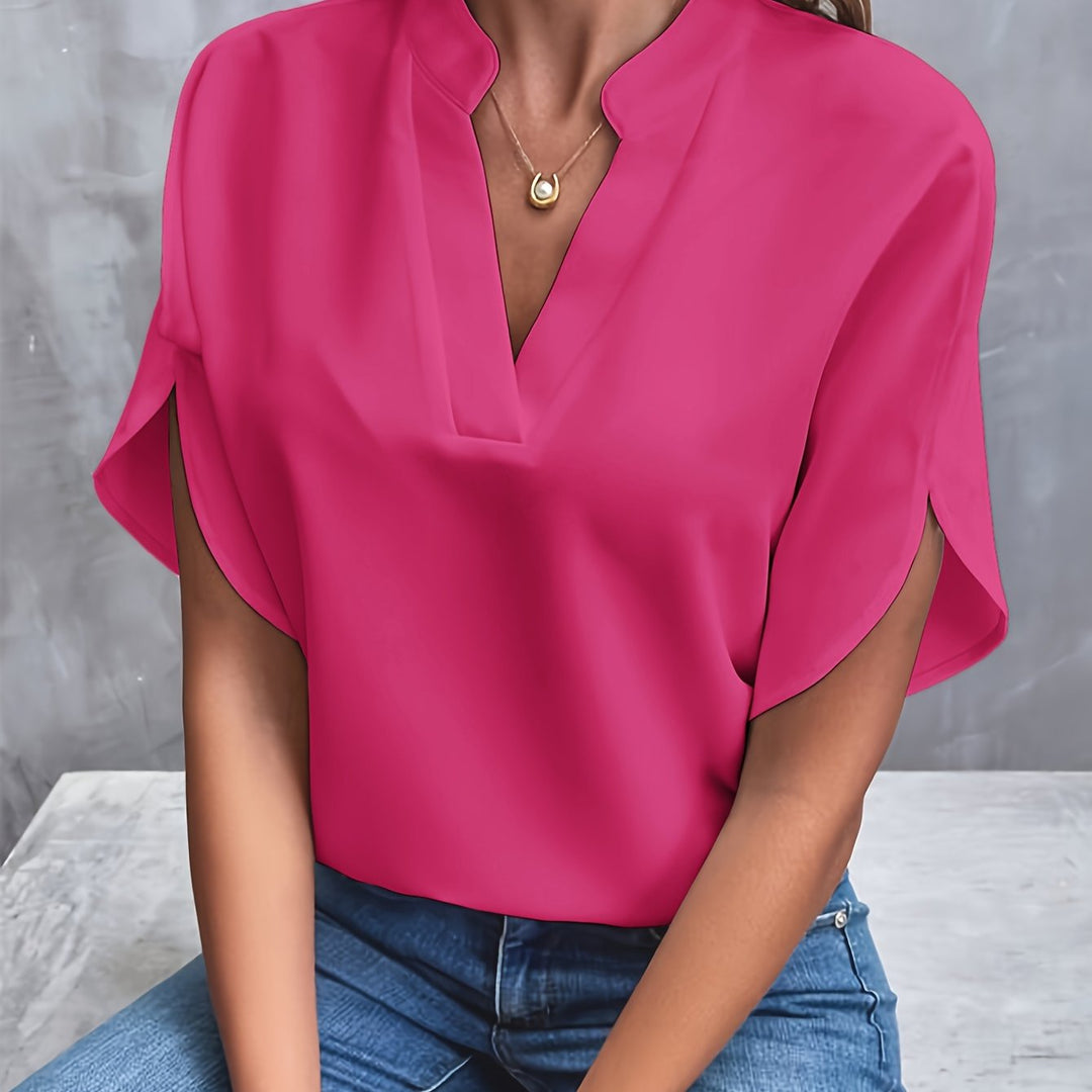 Grace & Jess | Classic V-Neck Blouse