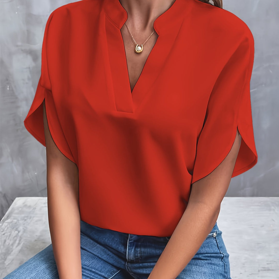 Grace & Jess | Classic V-Neck Blouse